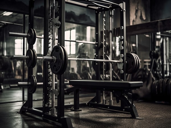 دستگاه ۷: اسمیت ماشین (Smith Machine) – اسکوات ایمن